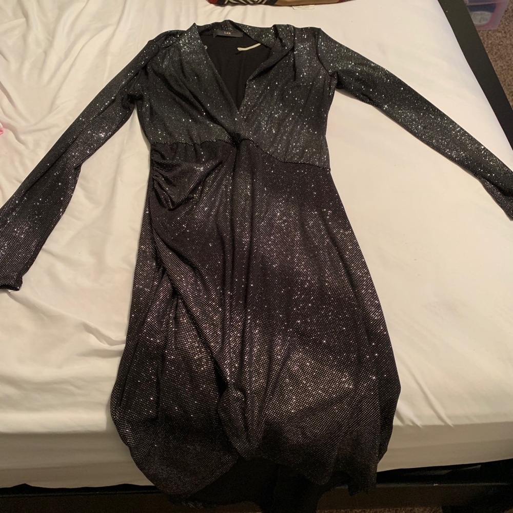 Large black formal dress